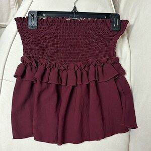 Maroon skirt